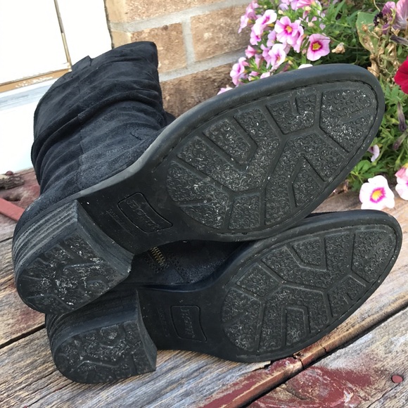 ☀️Born Barren Distressed Black Suede Tall Boot - Picture 6 of 14